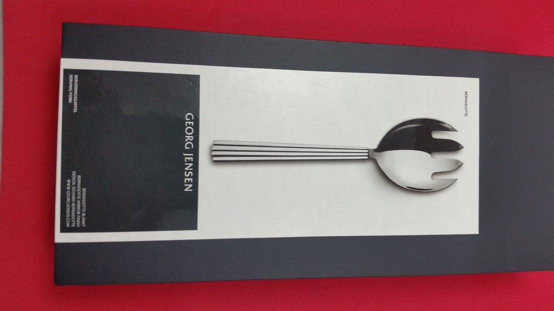Bernadotte by Georg Jensen Stainless Steel Serving Fork (1 of 5)