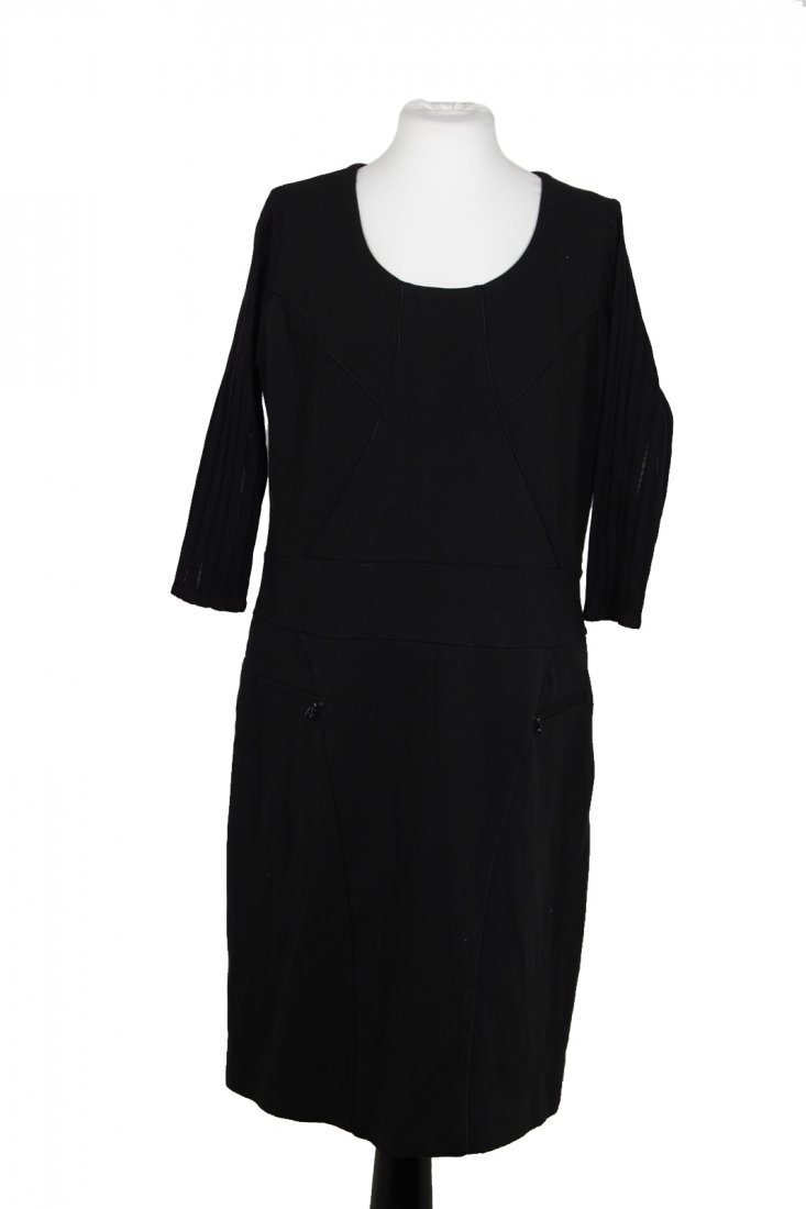 TRU TRUSSARDI Italian Black LITTLE BLACK DRESS Sheath (1 of 8)