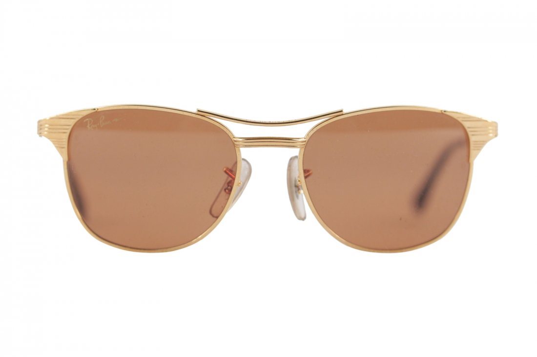 RAY BAN B&L Vintage SUNGLASSES SIGNET gold EYEWEAR (1 of 10)
