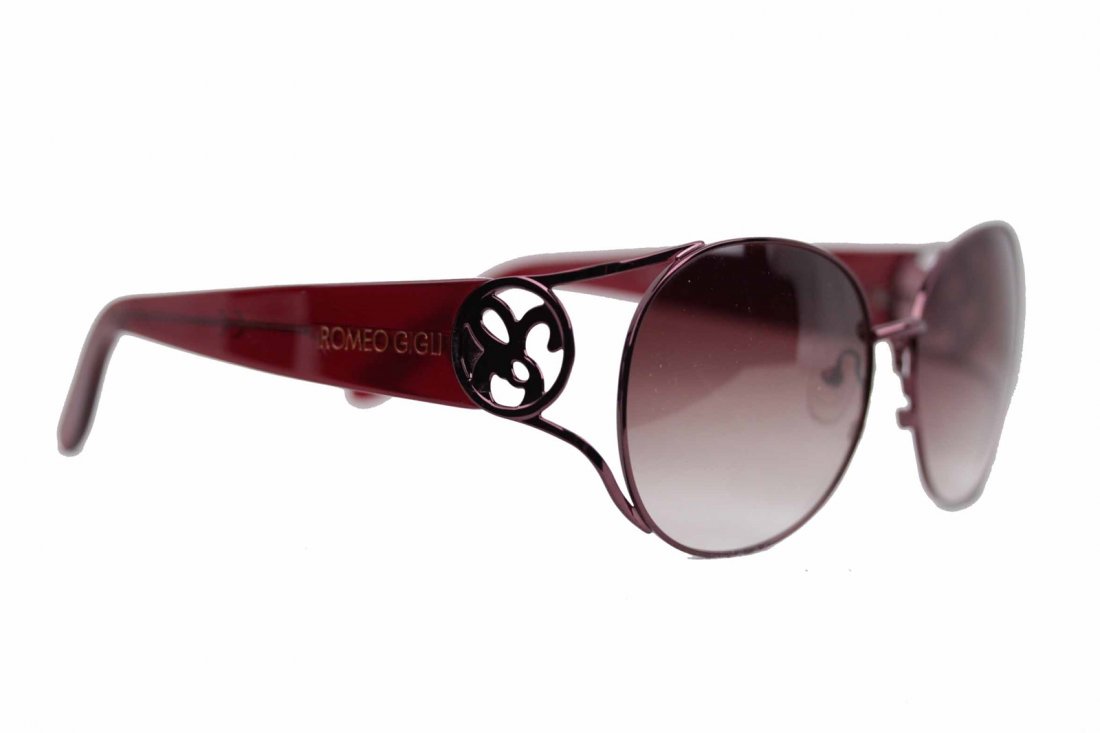 ROMEO GIGLI bronze/burgundy oversized Sunglasses RGG4/S (1 of 10)