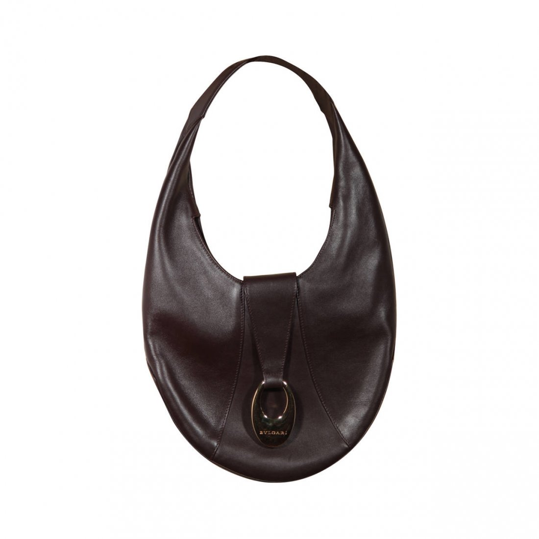 BULGARI BVLGARI Italian Brown Soft Leather HOBO (1 of 10)