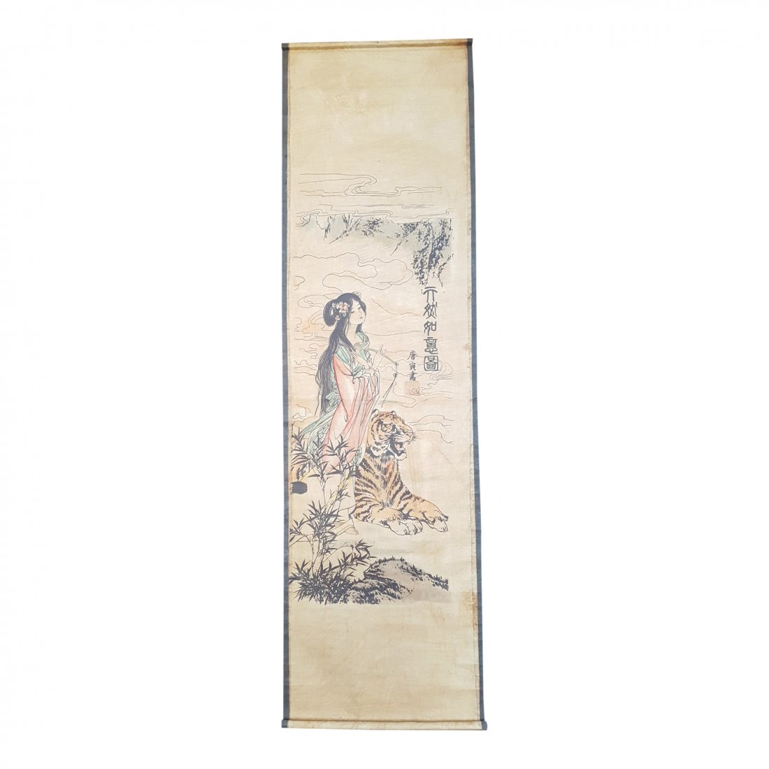 Chinese Scroll, Woman With Tiger (1 of 7)