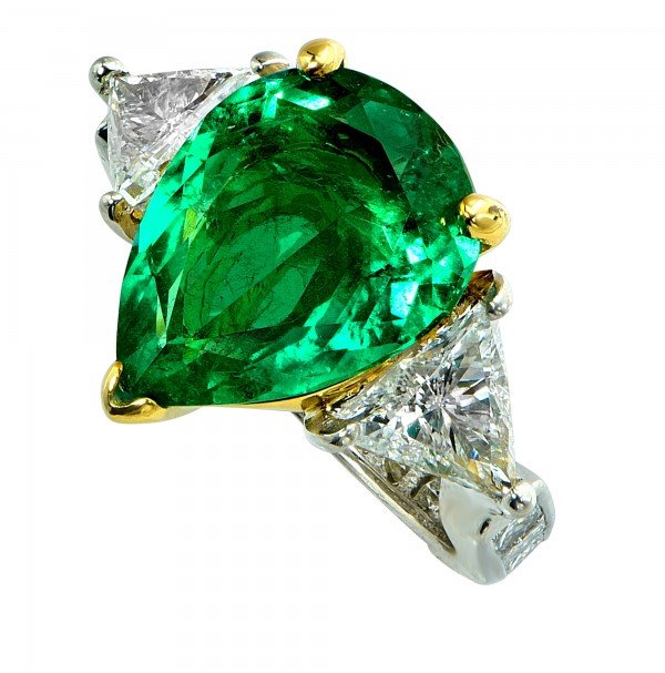 Platinum 4.34 Carat Emerald Ring (1 of 1)