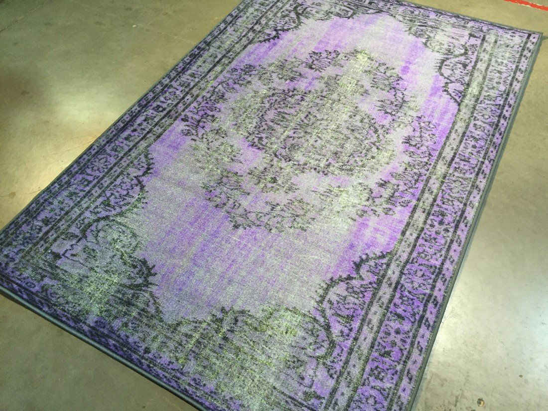 Vintage Overdye Medallion Design Rug, 6x8 (1 of 8)