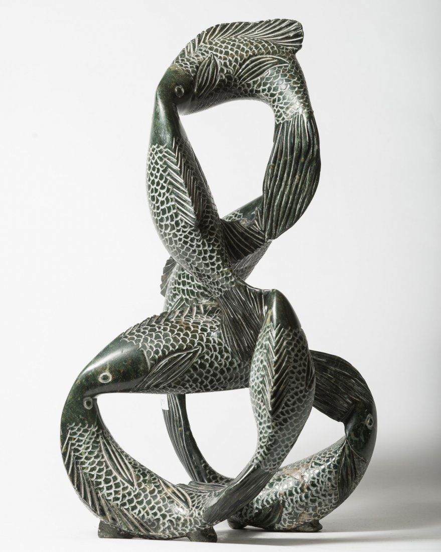 Swimming Fish in Green Opal Stone (1 of 4)