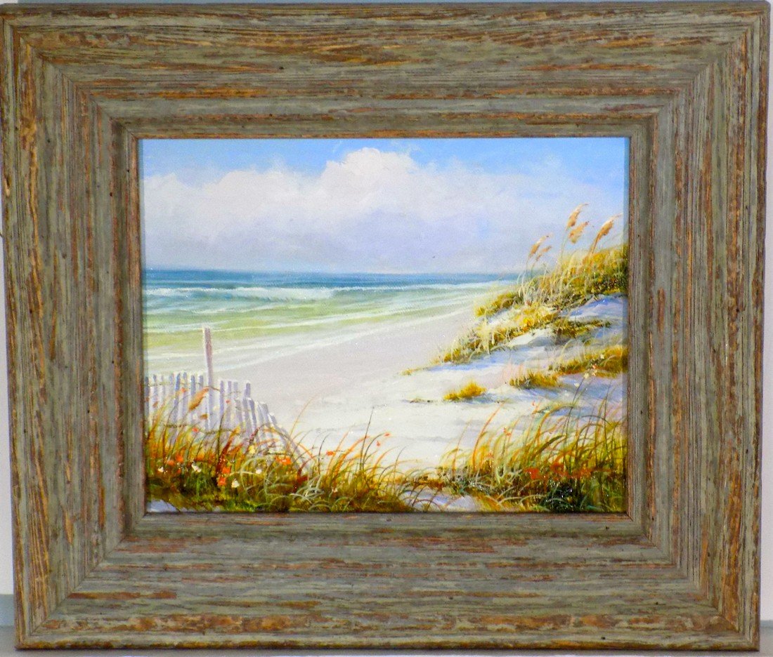 Dune's Beach, Original oil (Custom Framed) (1 of 5)