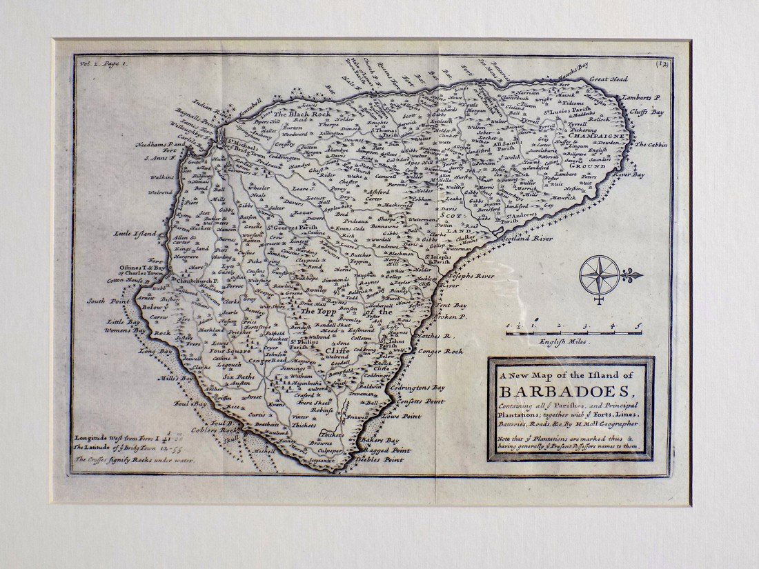 Map of Barbados, 1716 (1 of 6)