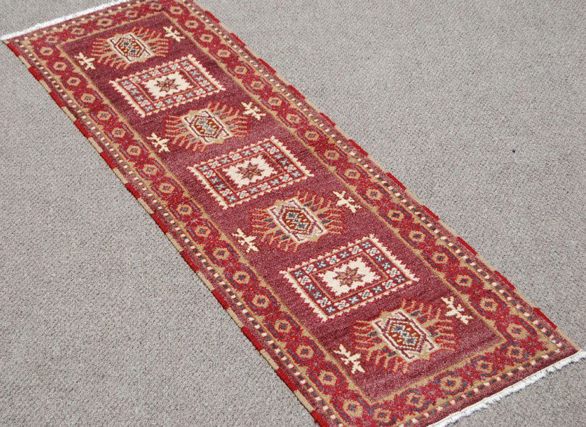 ABSOLUTELY STUNNING HANDMADE KAZAK DESIGN RUNNER (1 of 4)