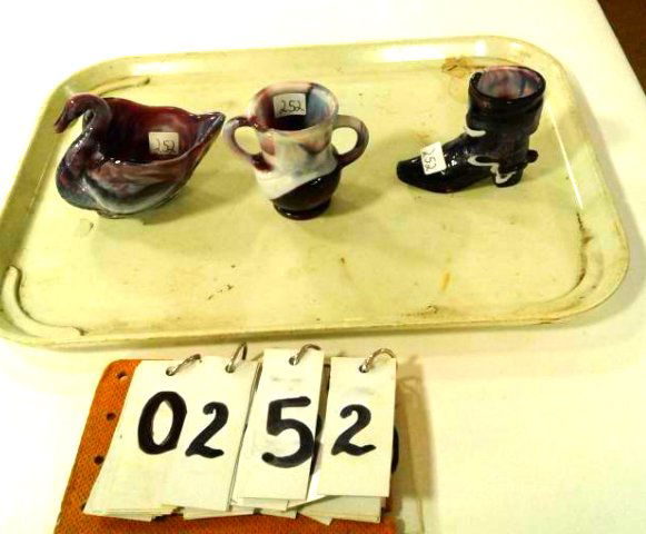 3 Pieces 1890's Purple Slag (1 of 1)