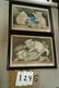 (2) Currier & Ives Prints Featuring White Kittens