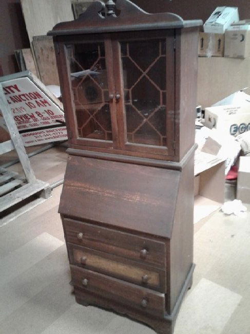 Vintage Child S Size Maple Slant Front Secretary Desk Jun 09