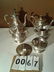 5 Pc Signed M With Bird Logo #783 Sterling Tea Set