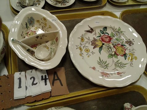 Copeland Spode Gainsborough-Casserole/Ladle/Platter: This rare collection of Copeland Spode Gainsborough Pattern China was collected for 3 generations of Doctors in the 1,000 Islands of N.Y. The condition on almost every piece is in mint, mint condition