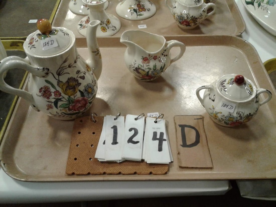 Copeland Spode Gainsborough-Teapot, Sugar & Creamer: This rare collection of Copeland Spode Gainsborough Pattern China was collected for 3 generations of Doctors in the 1,000 Islands of N.Y. The condition on almost every piece is in mint, mint condition