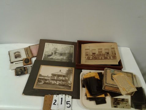 Cobleskill Est. Col. 19th Century Photos & Plastic: Cobleskill Estate nice collection of 19th Century(129) photos and plastic negatives form the 1890-1930s of planes, flooding, Florida, fire, (2)Cobleskill NY school group photos 1 walnut frame + much m