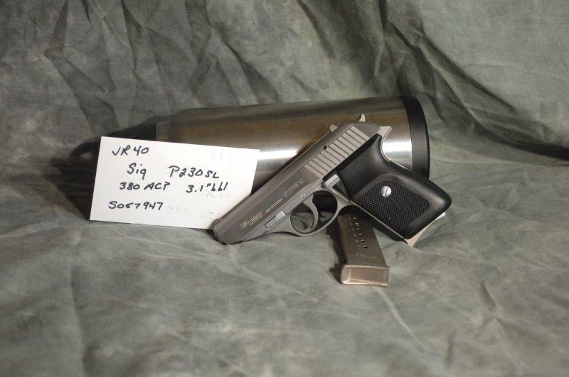 SIG, P230SL: 380 ACP, 3.1 Barrel, Stainless Steel, SerNo--S057947Original box, paperwork included
