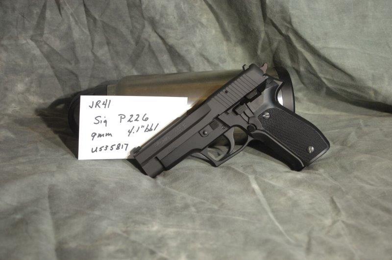 SIG, P226: 9MM, 4.1 Barrel, Blue, SerNo--U535817Original box, paperwork included