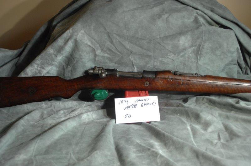 MAUSER M98, 1908: 8 mm, 29 Barrel, Blue, Deutshe Waffen-UND, Miss Matched Numbers, SerNo--50