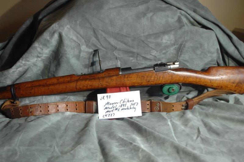 MAUSER CHILENO, 1895: 7 by 57, 29 Barrel, Blue, Most Major Numbers Matching, SerNo--L4337
