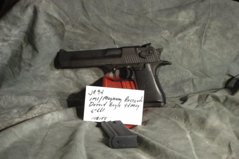 IMI/MAGNUM RESEARCH, Desert Eagle 44: 44 Magnum, 6 Barrel, Blue, SerNo--108155This item is considered an "assault weapon" under the SAFE act, and cannot be purchased by an individual in NYS!