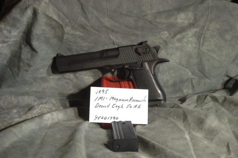 Magnum Research/I.M.I. Desert Eagle .50AE: 50 AE, 6 Barrel, Blue, SerNo--95201790This item is considered an "assault weapon" under the SAFE act, and cannot be purchased by an individual in NYS!