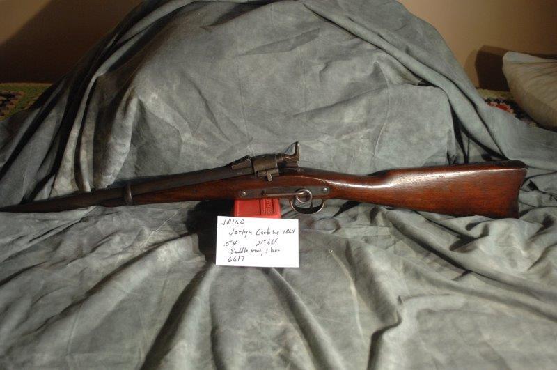JOSLYN, Carbine 1864: 54, 21 Barrel, Original Blue, Saddle ring & bar, SerNo--6617