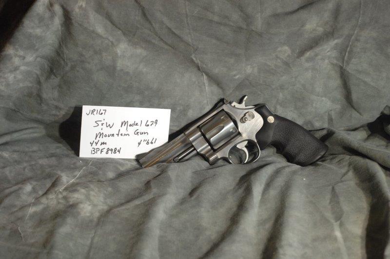 SMITH & WESSON, 629 Mountain Gun: 44 Magnum, 4 Barrel, Stainless Steele, SerNo--BPF8984