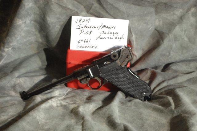 INTERARMS MAUSER, PO 8: .30 Ruger, 6 Barrel, Blue, some pitting to rear of receiver, American Eagle, SerNo--10001554