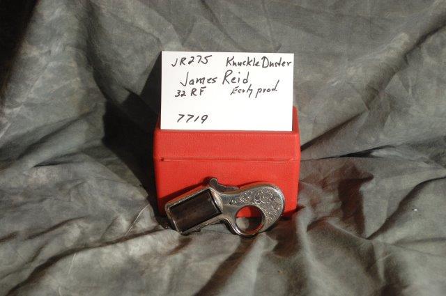 JAMES REID, Knuckle Duster: 23 RF, 1 Barrel, Two-Tone, Silver/Black, SerNo--7719