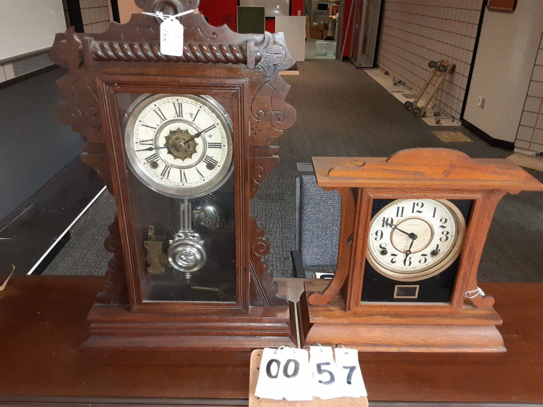Ingraham and Waterbury Time & Strike Clocks (1 of 4)