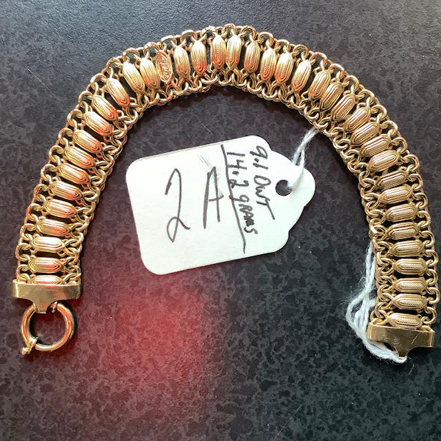 8" 14K Gold Italian Bracelet (1 of 1)