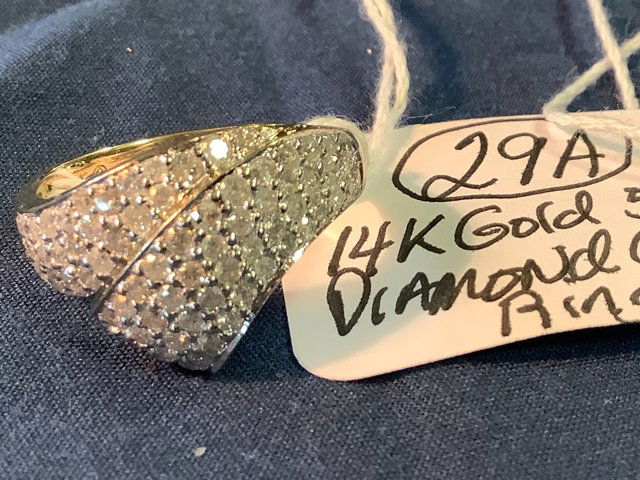 14K Gold and Diamond Ladies Cocktail Ring (1 of 1)