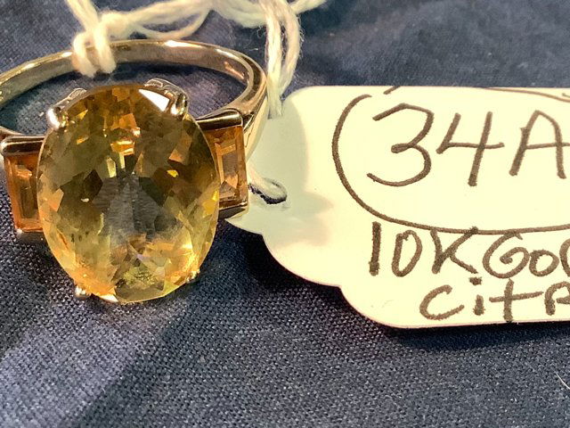 10K Gold and Citrine Ring (1 of 1)