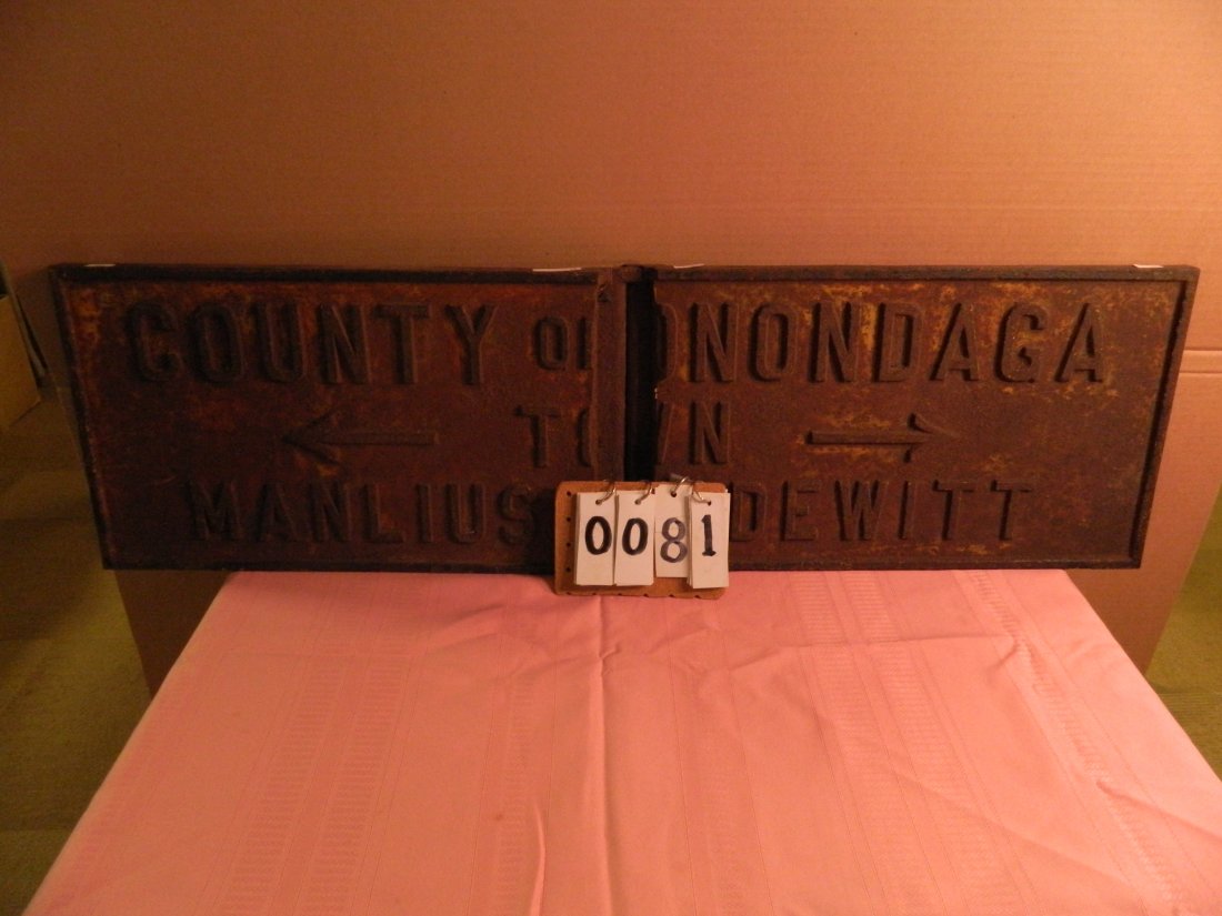 Manlius Dewitt 19 century sign (1 of 3)