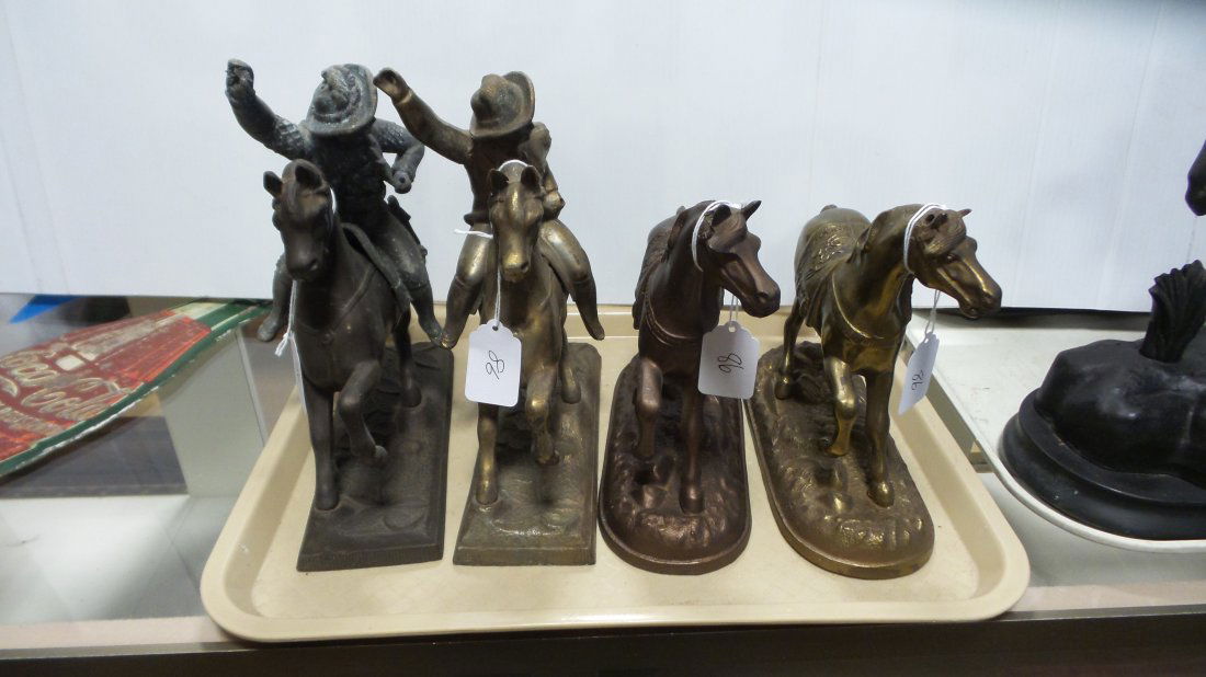 4 Circa 1900s Clock Tops (1 of 2)