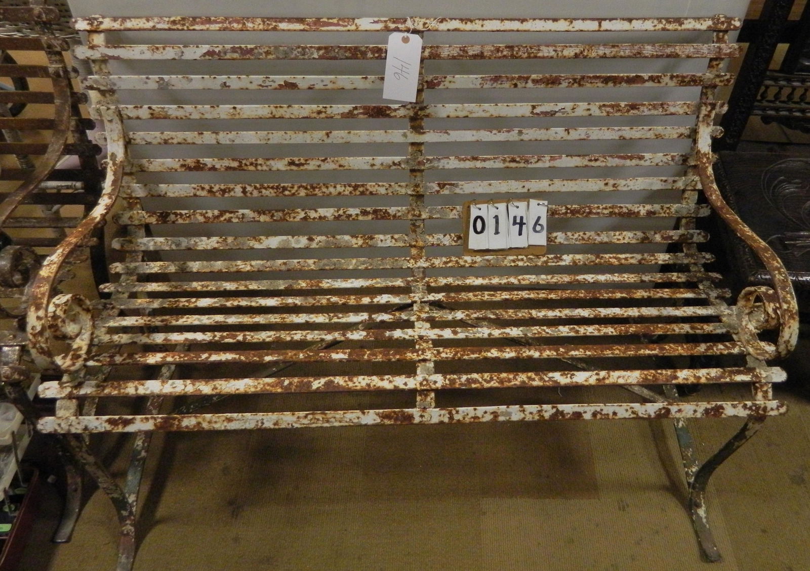 1900s Strap Iron Park Bench (1 of 1)