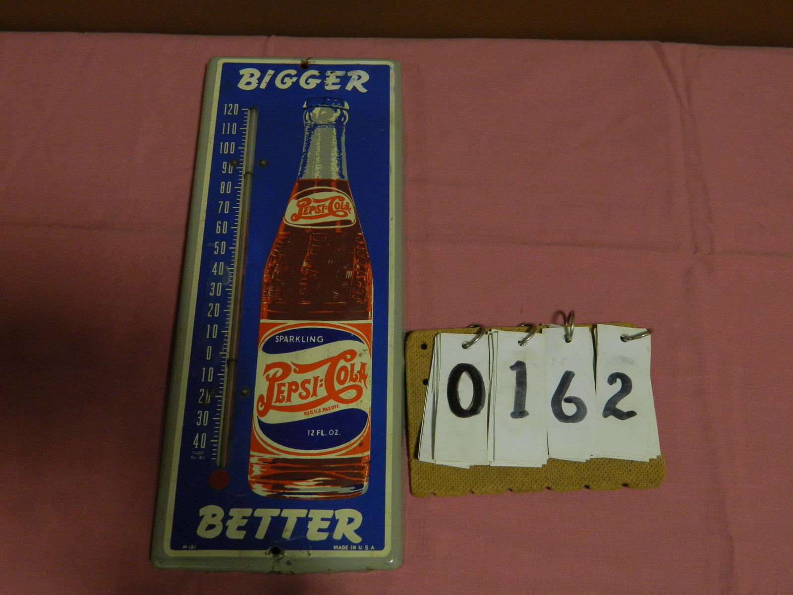 Pepsi-Cola Metal Thermometer (1 of 4)