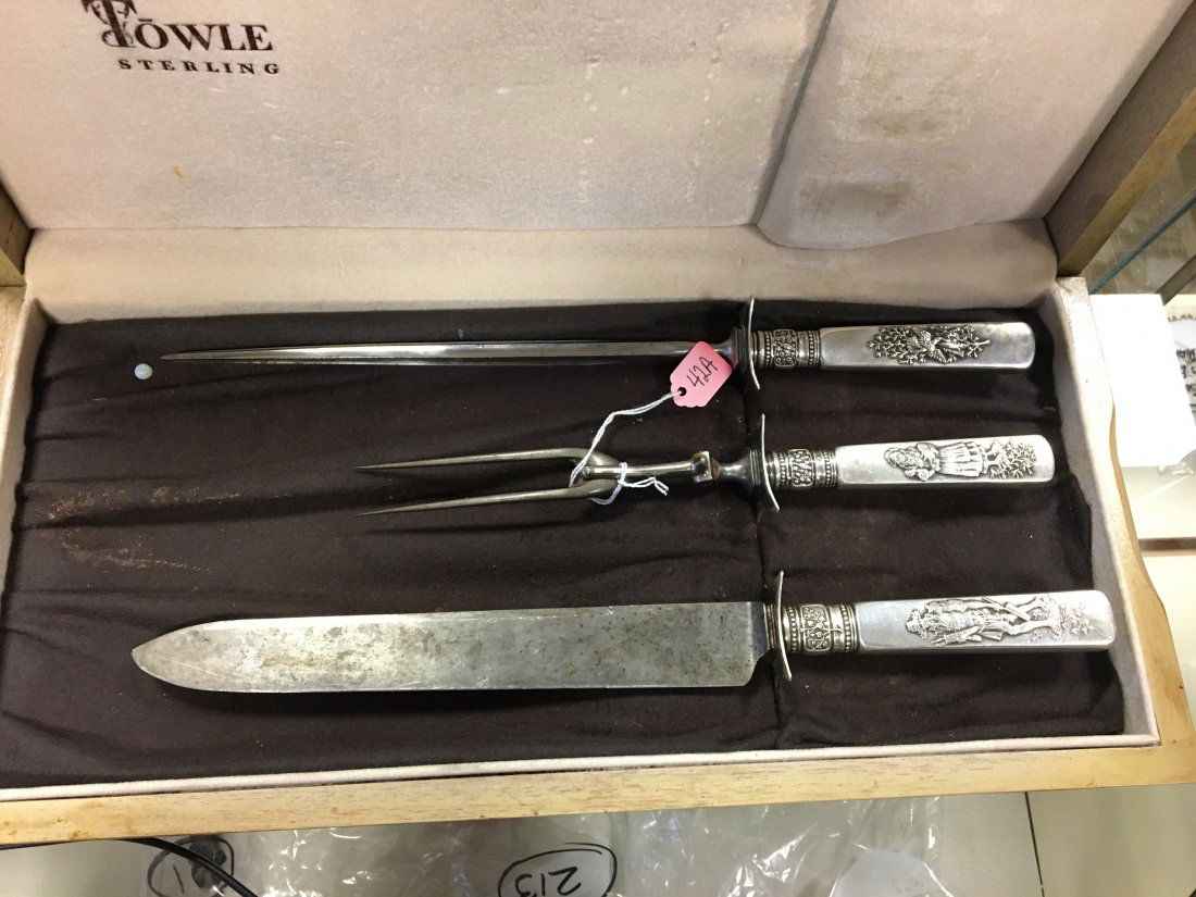 Towle 3 Piece Sterling Silver Carving Set (1 of 4)