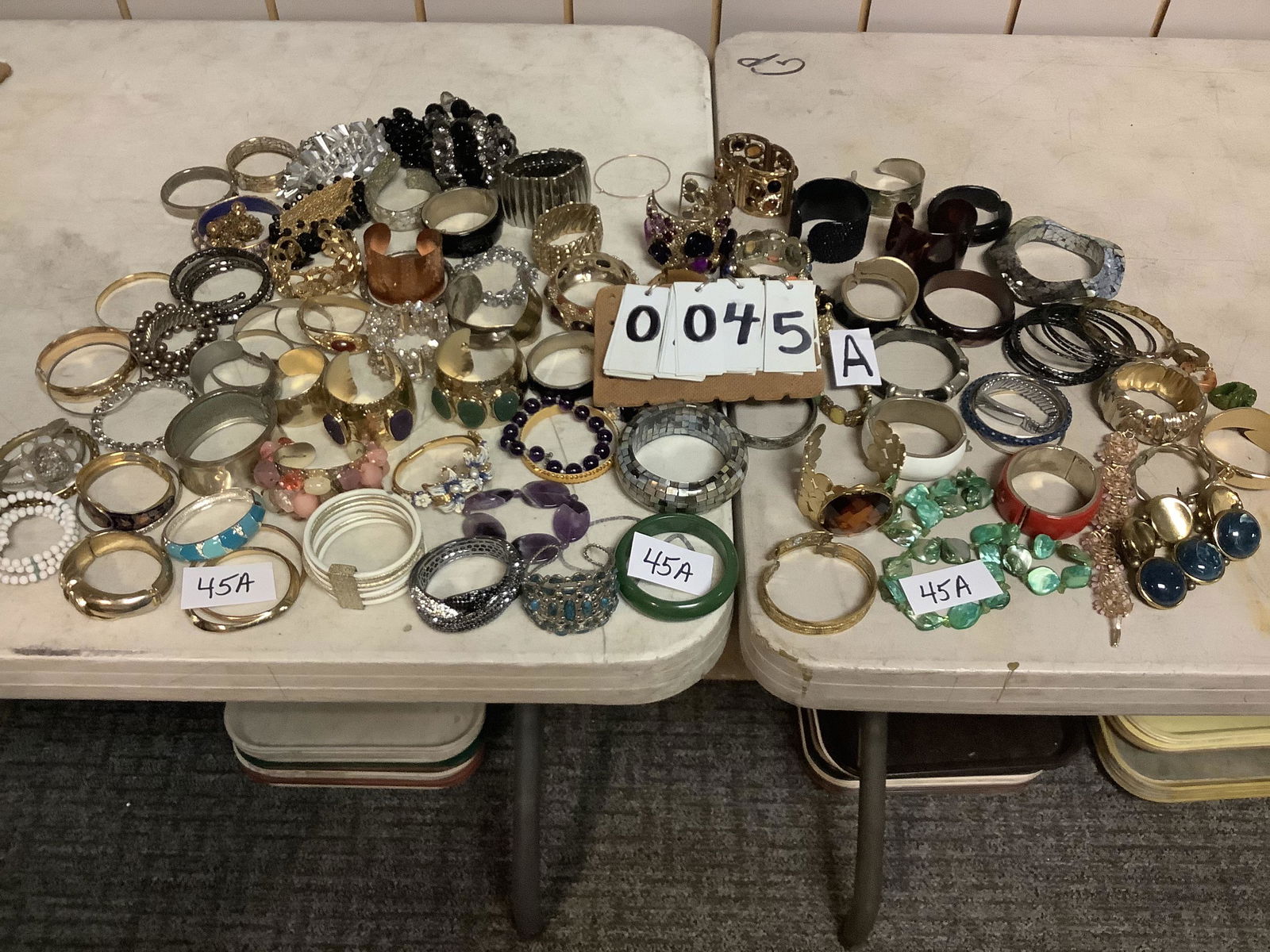 89 Costume Jewelry Bracelets: Approximately 89 costume jewelry bracelets from the DeWitt Estate Jewelry Collection.