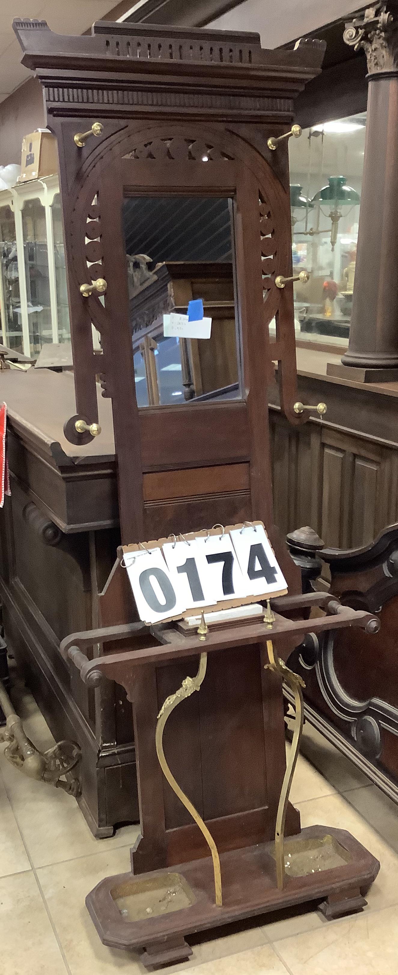 1890s Walnut Hall Tree (1 of 1)