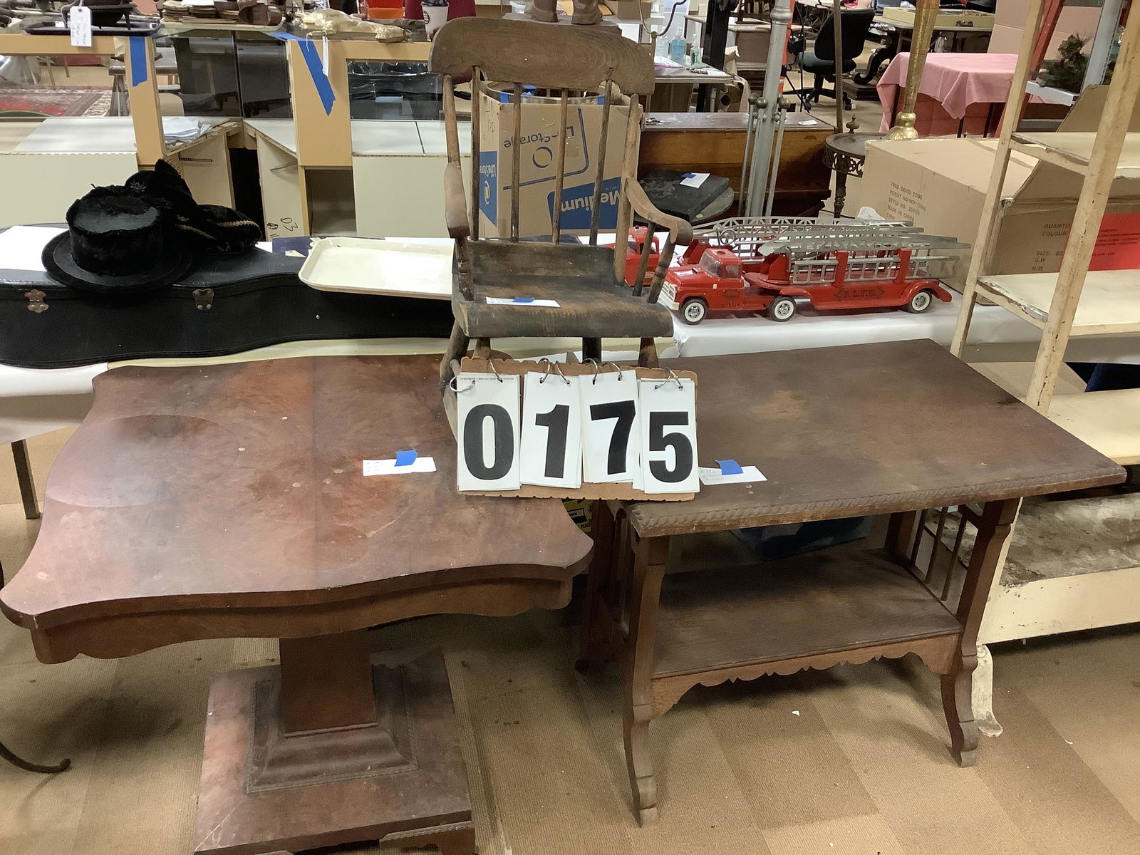 3 Antique Wood Furniture Items (1 of 1)