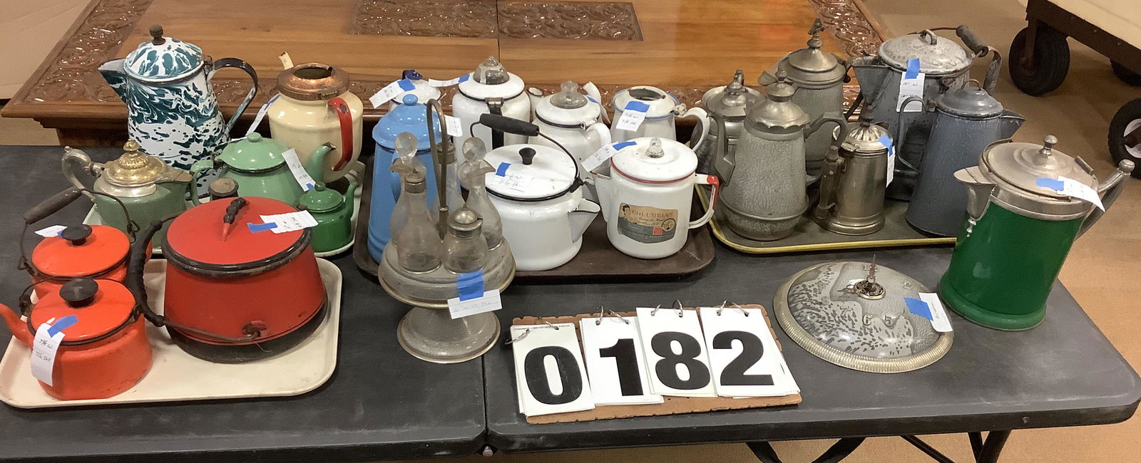 24 Pieces of Estate Agateware (1 of 1)