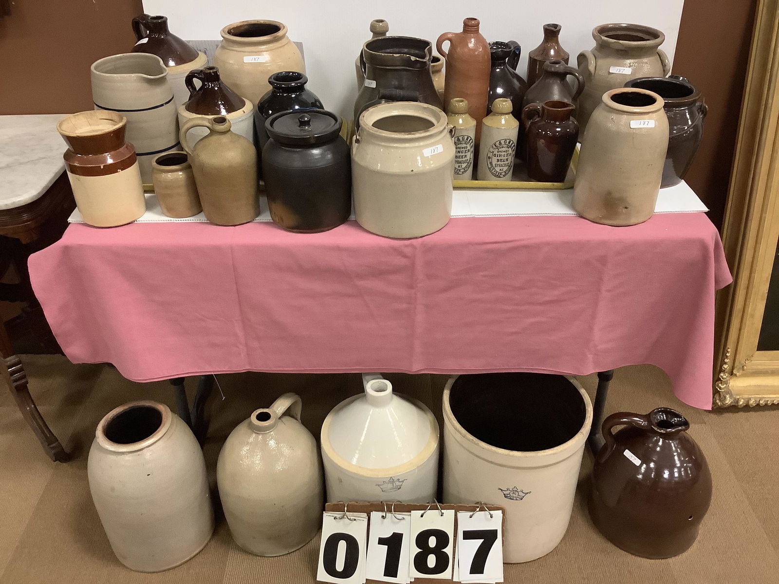 27 Piece Collection of 19th Century Stoneware (1 of 1)