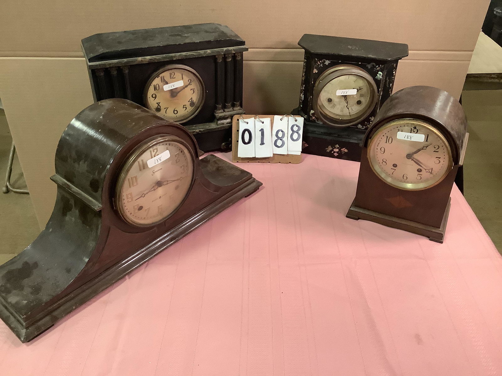 4 Antique Estate Clocks (1 of 1)