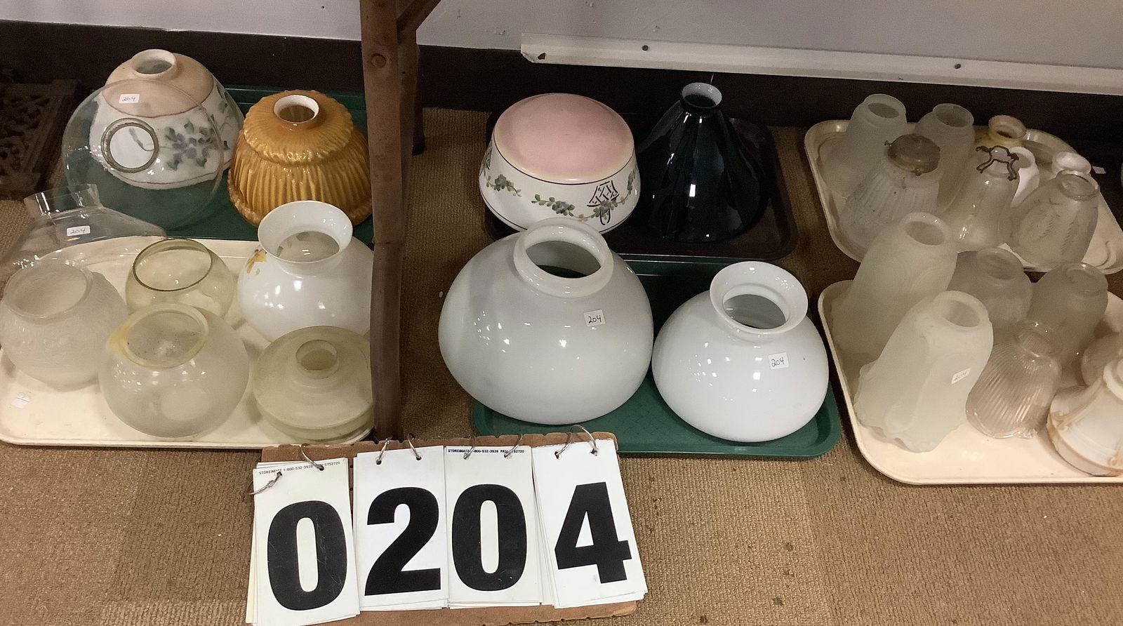 100+ Antique Lamp Shades and Globes (1 of 5)