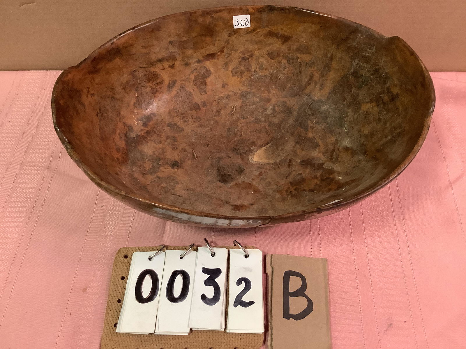Early 19 c American possibly American Indian burl bowl (1 of 6)