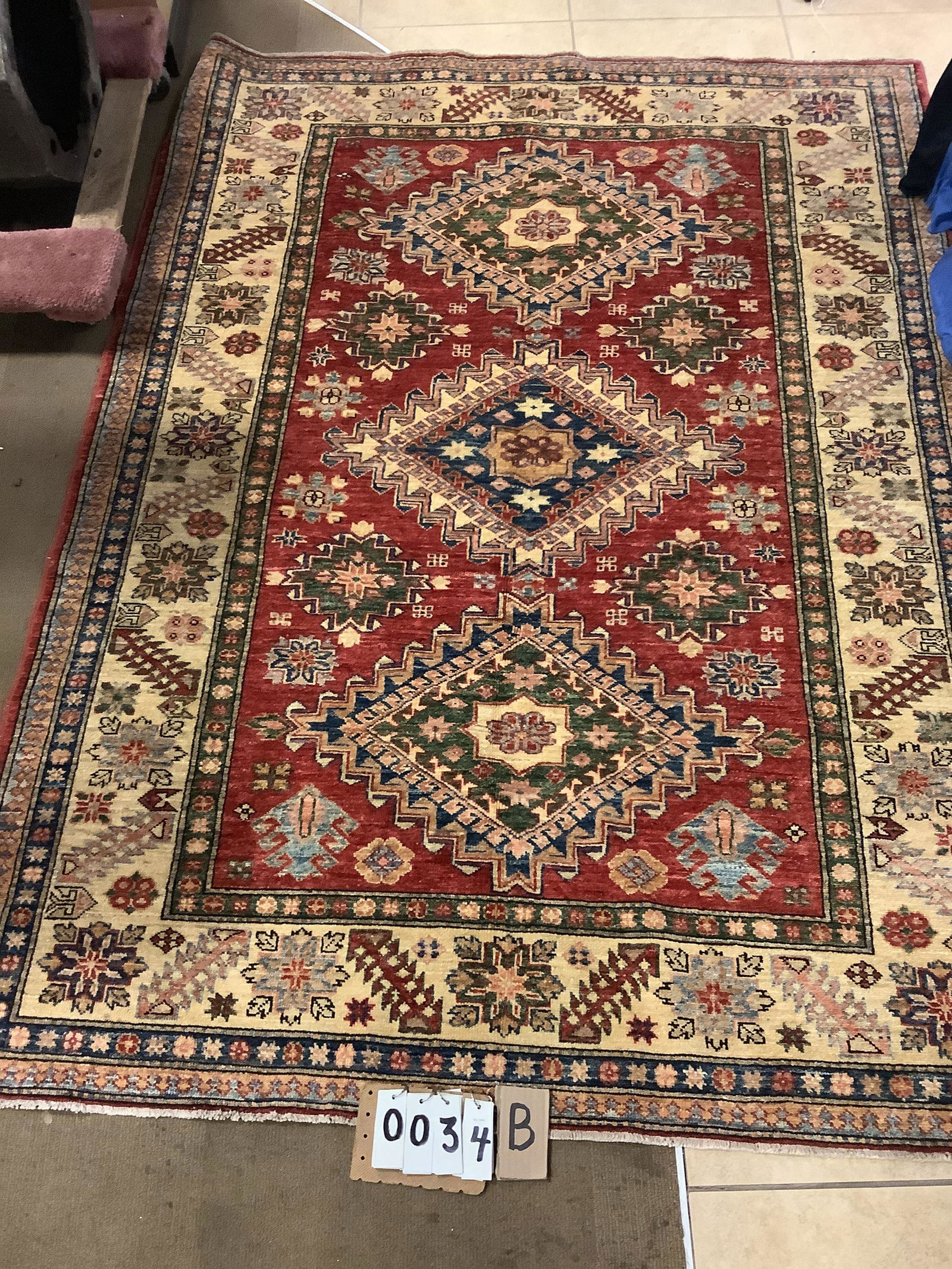 Kazak Oriental handmade rug (1 of 1)