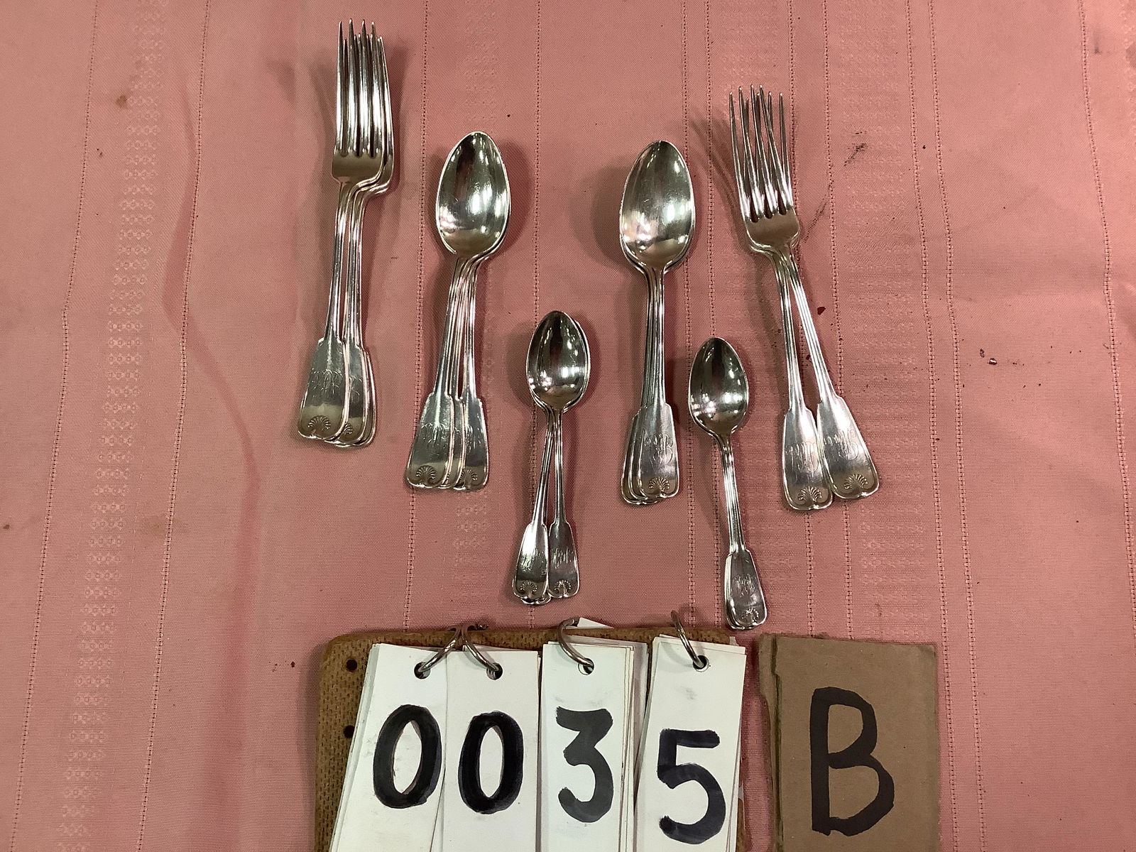 15 pieces of Tiffany Sterling Palm flatware (1 of 1)