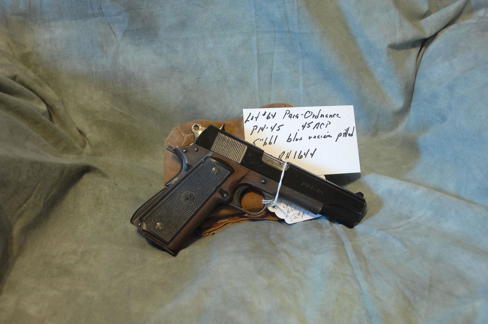 Para Ordnance Model P14-45: 45ACP 5" bbl Blue some pitting and rust on receiver Ser#--RH1644