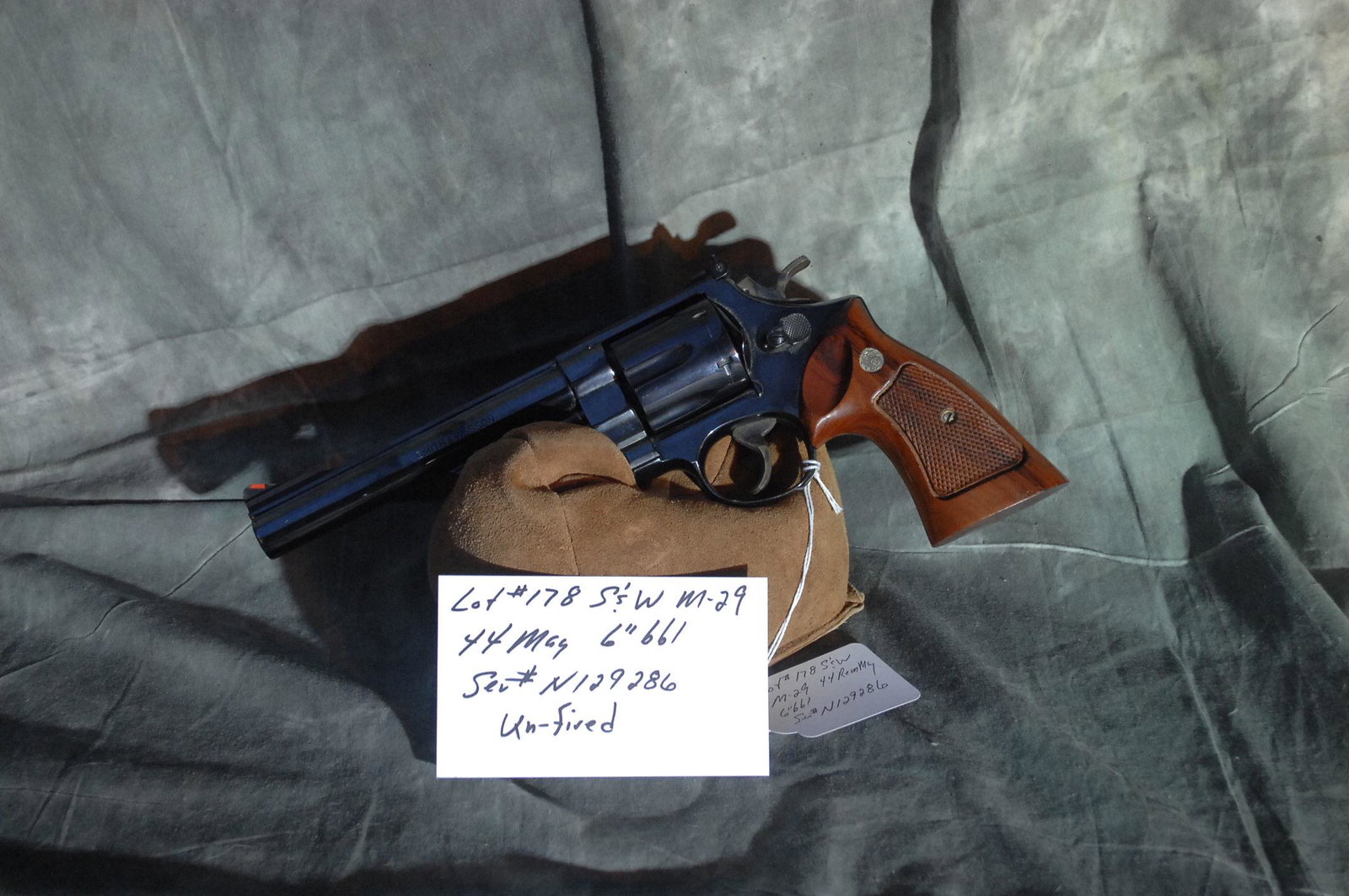 S&W M-29: 44 Rem Mag 6"bbl unfired Ser # N129286